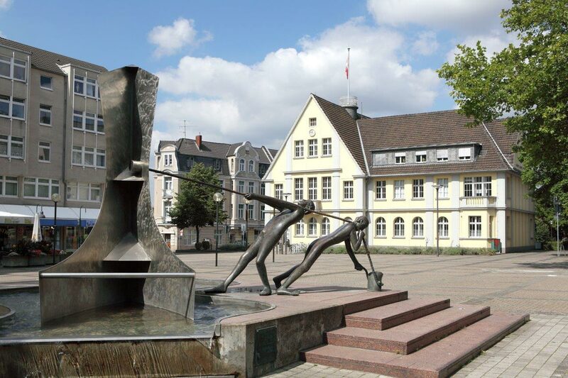 Brunnenanlage auf dem Rathausplatz