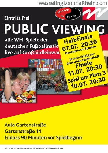 Plakat WM Public Viewing