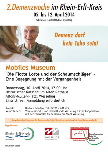 Plakat zur Ausstellung "Die Flotte Lotte und der Schaumschläger"